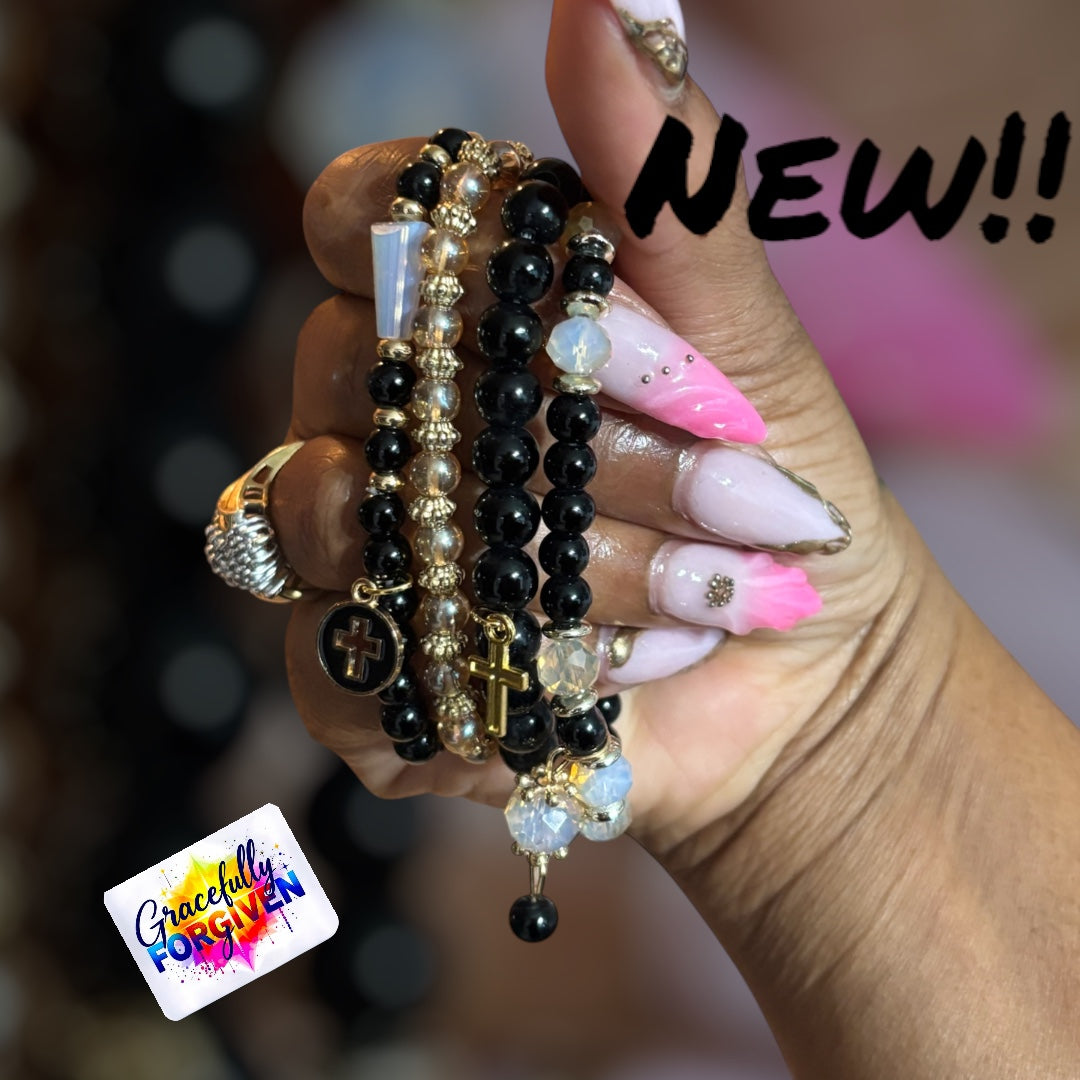 Black & Gold Cross