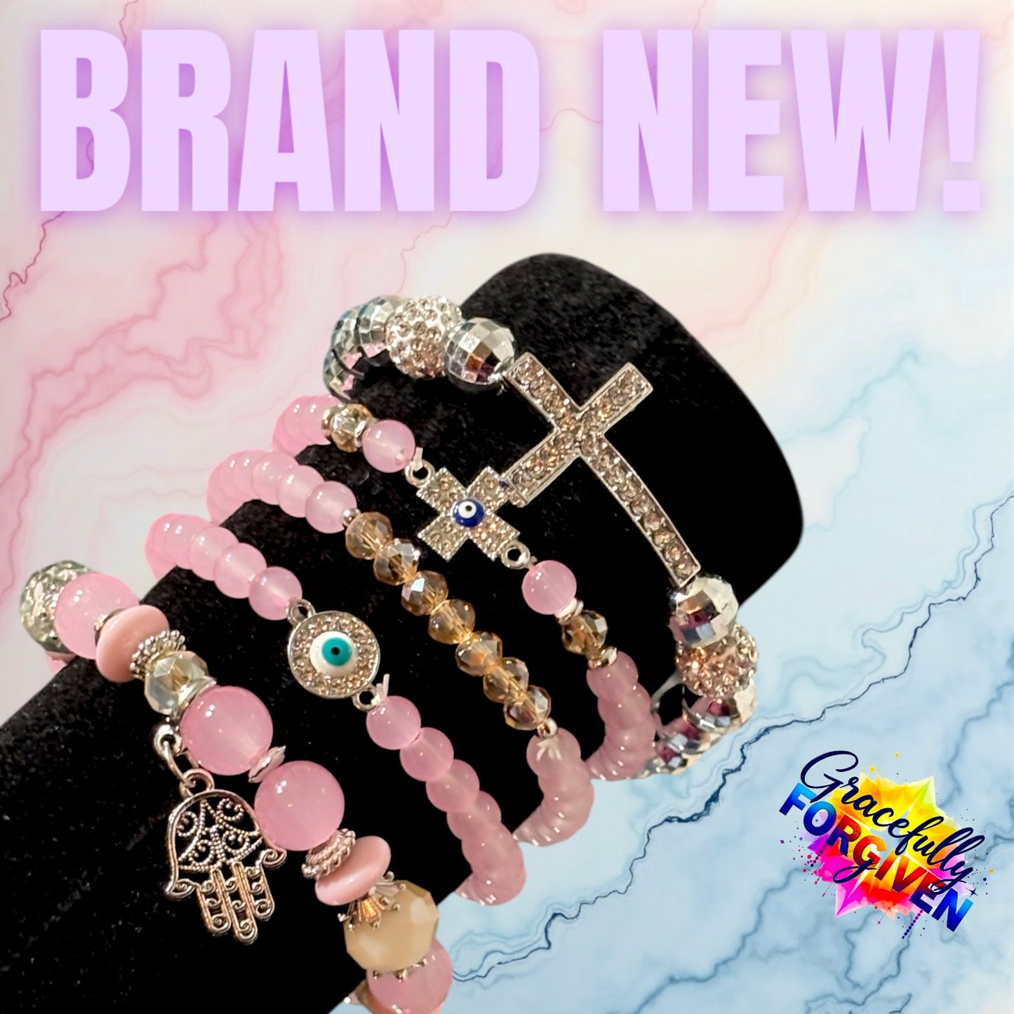 Light Pink Protection with Cross
