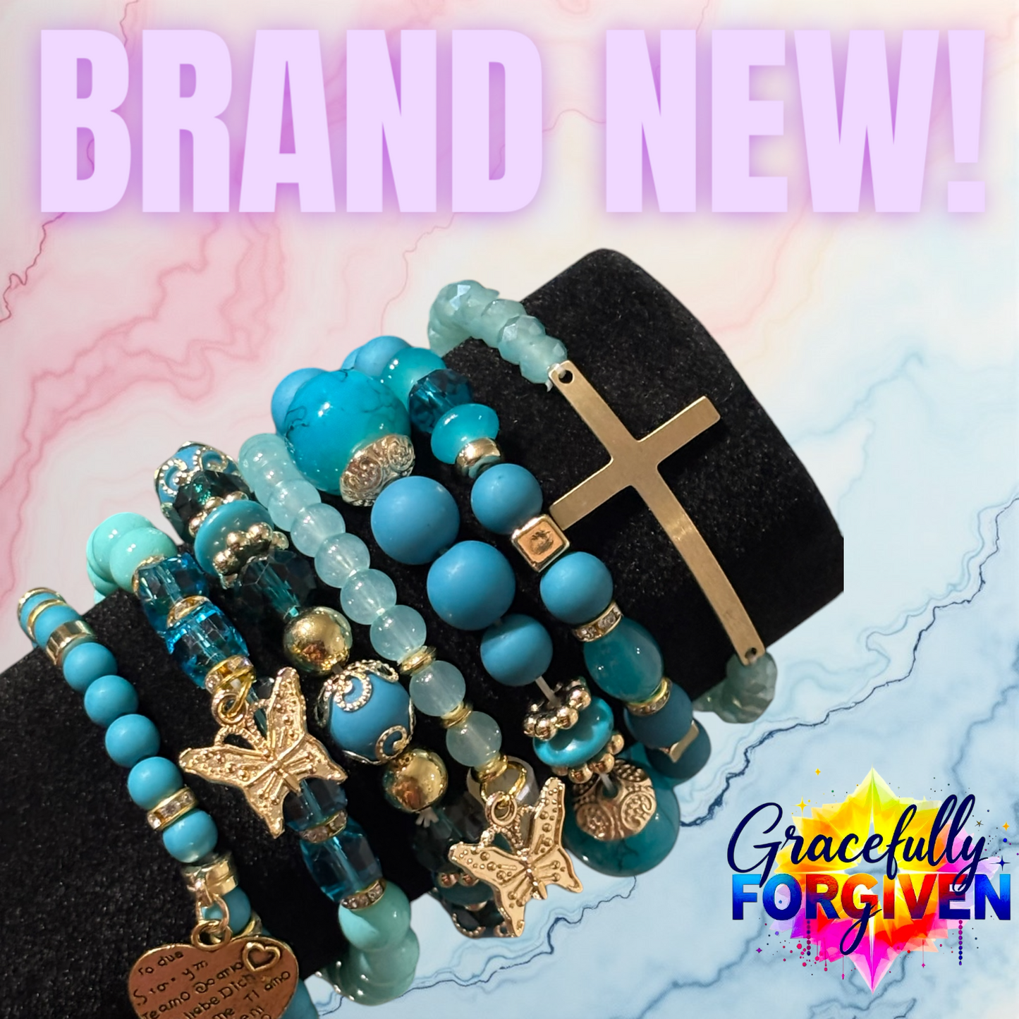 Sky Blue & Gold