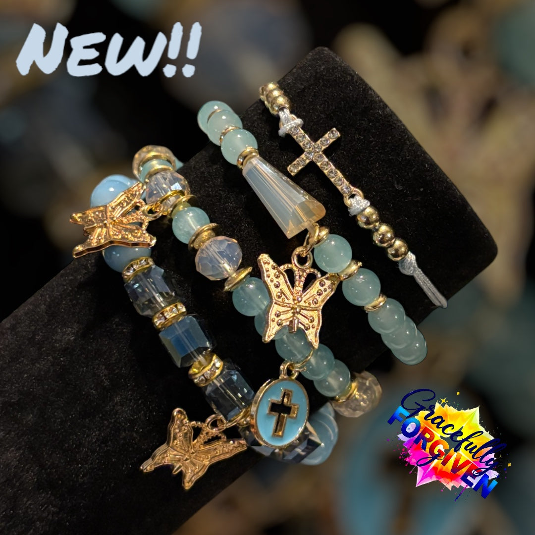 Blue & Gold Cross