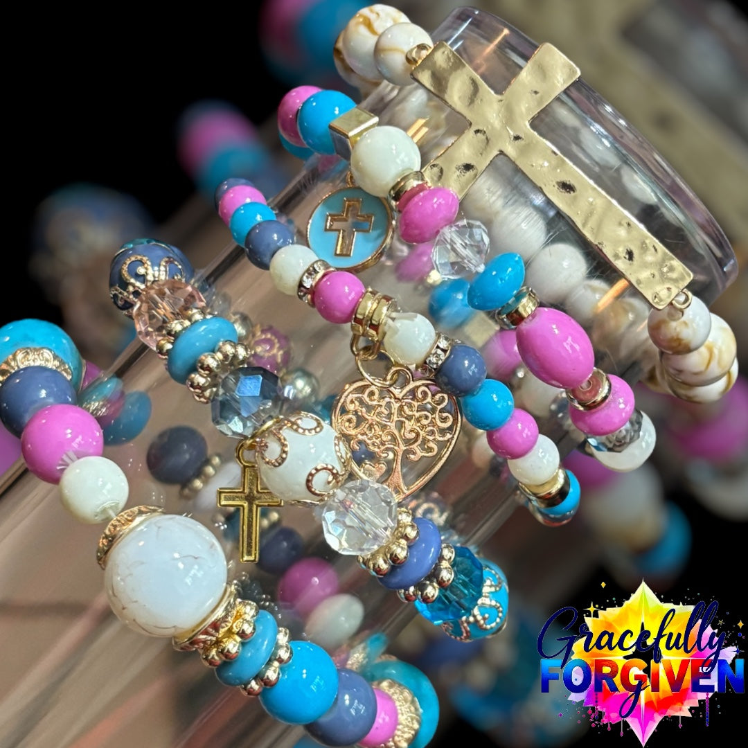 Pink & Blue cross